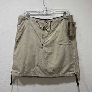 COLUMBIA Women's Skort Arch Cape Size Small Beige Tan Activewear NEW